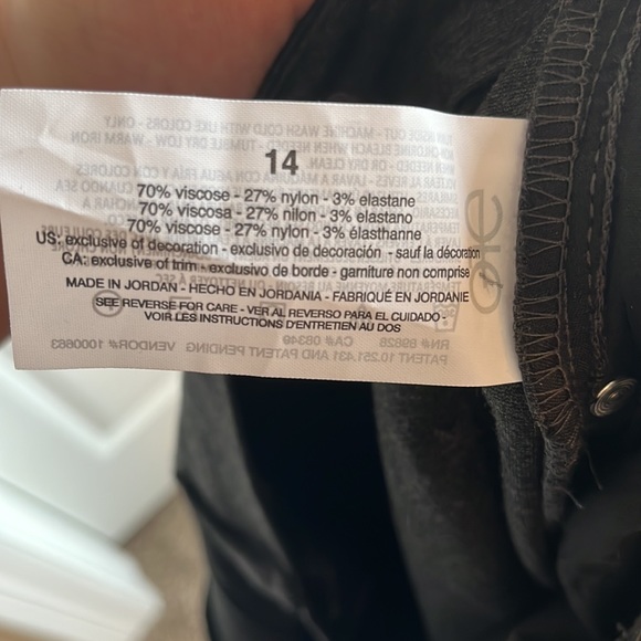 NWT Gloria Vanderbilt high waisted gray slacks. - Picture 5 of 7